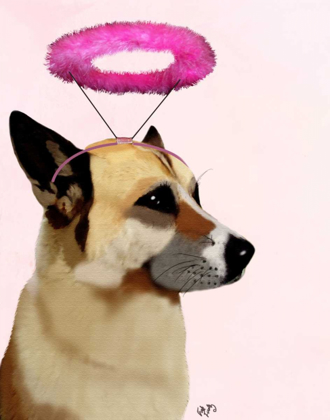 Picture of DOG WITH PINK HALO
