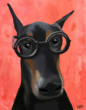 Picture of DOBERMAN WITH GLASSES