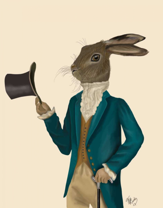 Picture of HARE IN TURQUOISE COAT