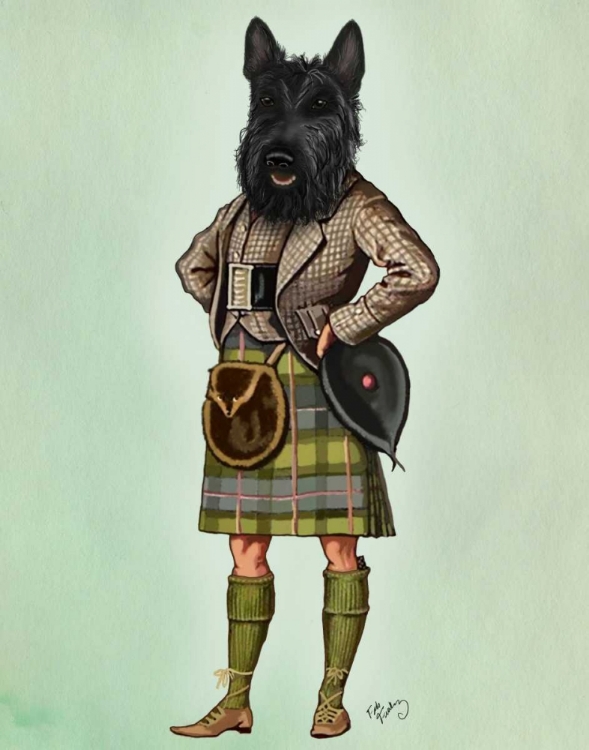 Picture of SCOTTISH TERRIER IN KILT