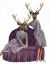 Picture of DEER TWINS IN PURPLE DRESSES