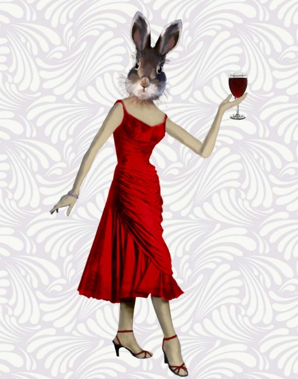 Picture of RABBIT IN RED DRESS