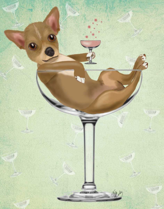 Picture of CHIHUAHUA IN COCKTAIL GLASS