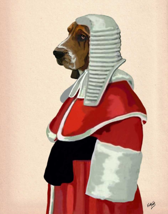 Picture of BASSET HOUND JUDGE PORTRAIT