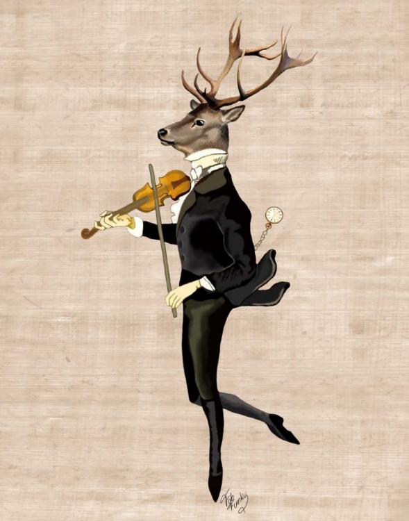 Picture of DANCING DEER WITH VIOLIN