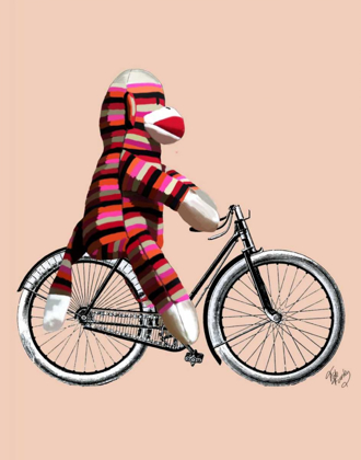 Picture of SOCK MONKEY ON BICYCLE