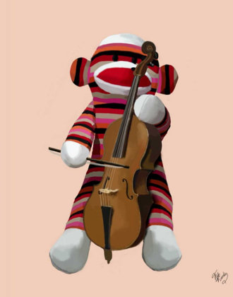 Picture of SOCK MONKEY AND CELLO