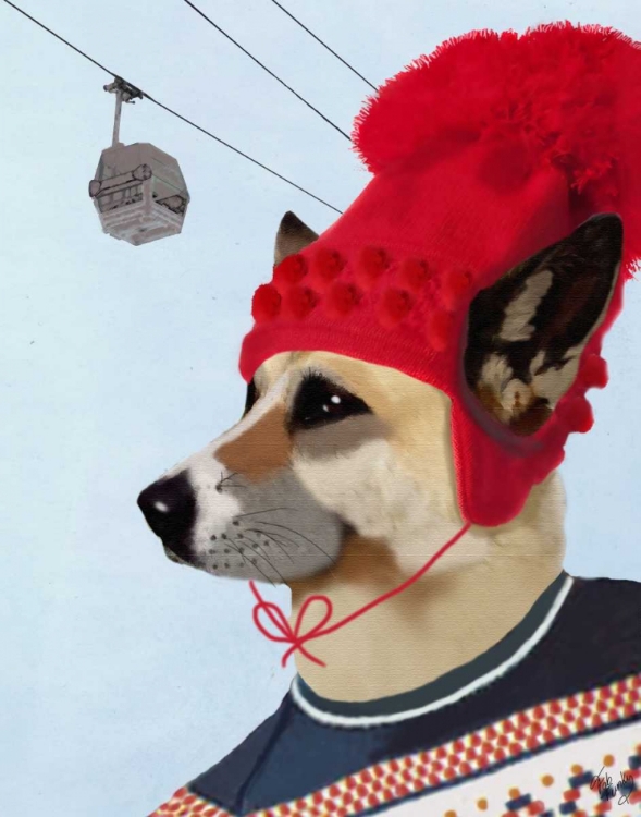 Picture of DOG IN SKI SWEATER