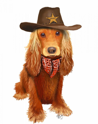 Picture of COCKER SPANIEL COWBOY