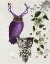 Picture of PURPLE OWL WITH ANTLERS