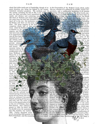 Picture of WOMAN WITH BLUE BIRDS ON HEAD