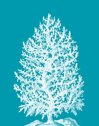 Picture of CORAL TREE WHITE ON SEA BLUE
