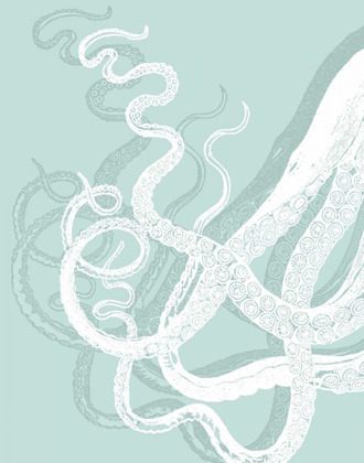 Picture of OCTOPUS TENTACLES WHITE ON SEAFOAM