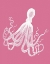 Picture of OCTOPUS 1 WHITE ON PINK