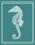 Picture of MIXED NAUTICAL WHITE ON TEAL D