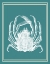 Picture of MIXED NAUTICAL WHITE ON TEAL F