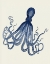 Picture of OCTOPUS PRINT BLUE ON CREAM C