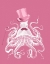 Picture of OCTOPUS WHITE ON PINK A