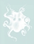 Picture of WHITE OCTOPUS ON SEAFOAM D