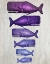 Picture of WHALE FAMILY PURPLE ON WHITE