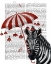 Picture of ZEBRA WITH UMBRELLA 1, SIDEWAYS
