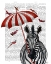 Picture of ZEBRA WITH UMBRELLA 2, FORWARD