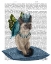 Picture of CAT WITH BLUE BUTTERFLY WINGS