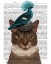 Picture of CAT WITH NEST AND BLUE BIRD