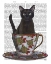 Picture of BLACK CAT IN TEACUP