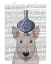 Picture of ENGLISH BULL TERRIER WITH BLUE VASE