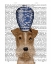 Picture of FOX TERRIER WITH BLUE VASE