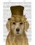 Picture of GOLDEN RETRIEVER, HAT AND BOW