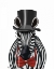 Picture of ZEBRA WITH TOP HAT AND BOW TIE 2, FORWARDS