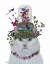 Picture of CAT, WHITE WITH BUTTERFLY BELL JAR