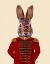 Picture of MILITARY RABBIT IN RED