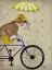 Picture of ENGLISH BULLDOG ON BICYCLE