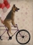 Picture of GERMAN SHEPHERD ON BICYCLE