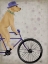 Picture of YELLOW LABRADOR ON BICYCLE
