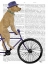 Picture of YELLOW LABRADOR ON BICYCLE