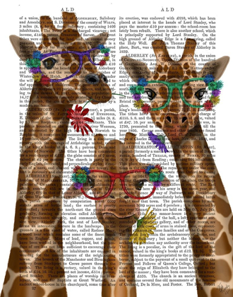 Picture of GIRAFFE AND FLOWER GLASSES, TRIO