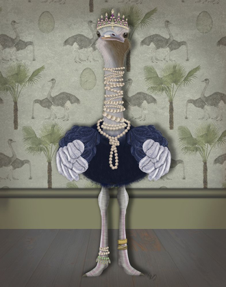 Picture of OSTRICH AND PEARLS, FULL