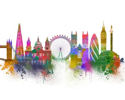 Picture of LONDON SKYLINE RAINBOW BRIGHT