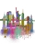 Picture of NEW YORK SKYLINE RAINBOW BRIGHT 