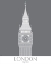 Picture of LONDON BIG BEN MONOCHROME
