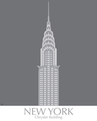 Picture of NEW YORK CHRYSLER BUILDING MONOCHROME