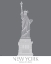 Picture of NEW YORK STATUE OF LIBERTY MONOCHROME