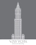 Picture of NEW YORK WOOLWORTH BUILDING MONOCHROME
