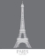 Picture of PARIS EIFFEL TOWER MONOCHROME