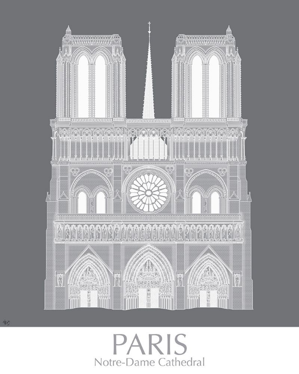 Picture of PARIS NOTRE DAME MONOCHROME