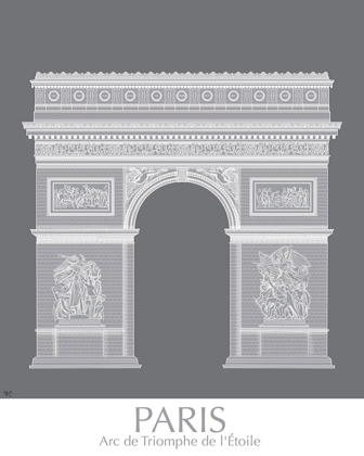 Picture of PARIS ARC DE TRIOMPH MONOCHROME